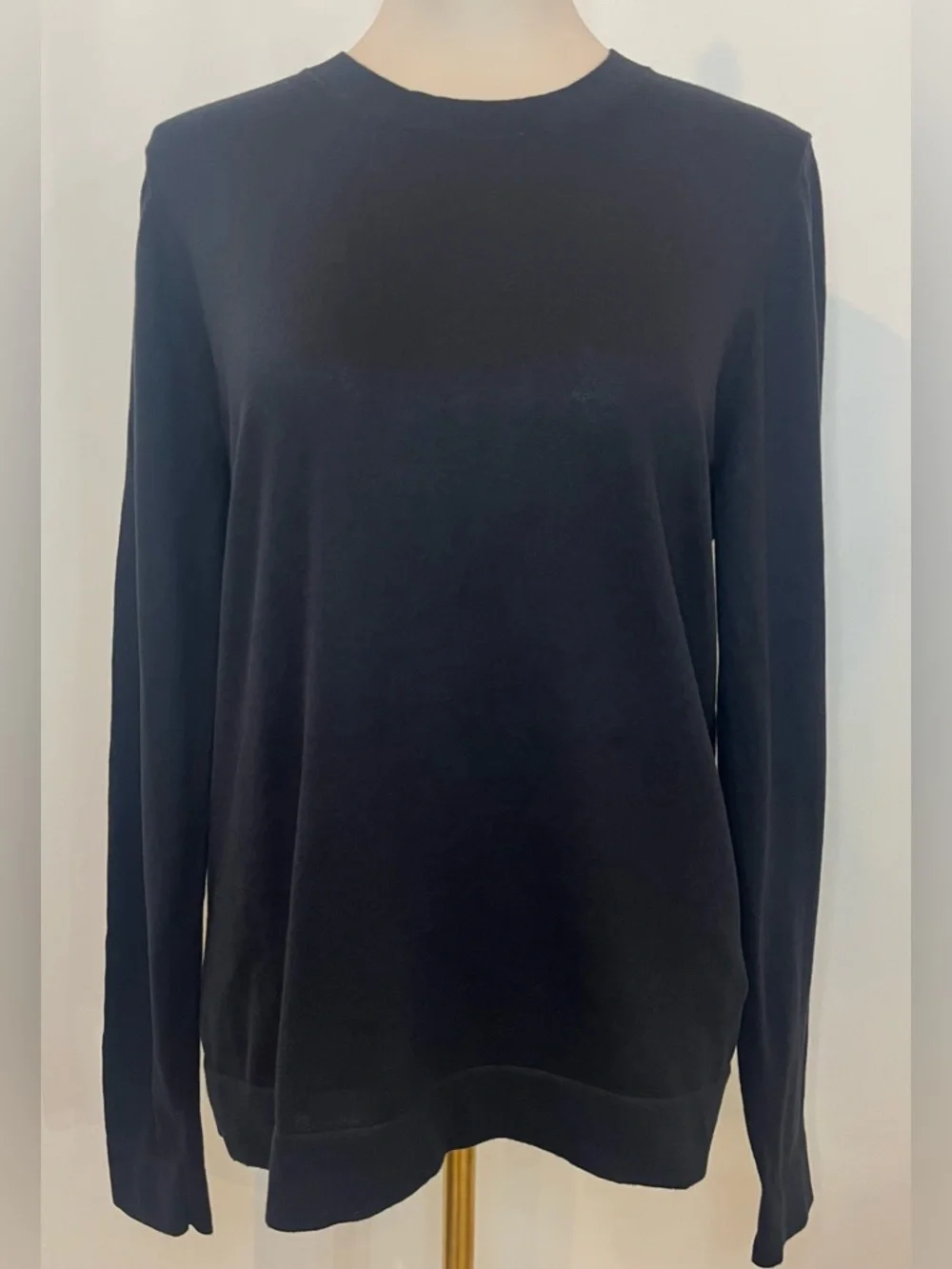 J.Crew Cotton Teddie sweater in black